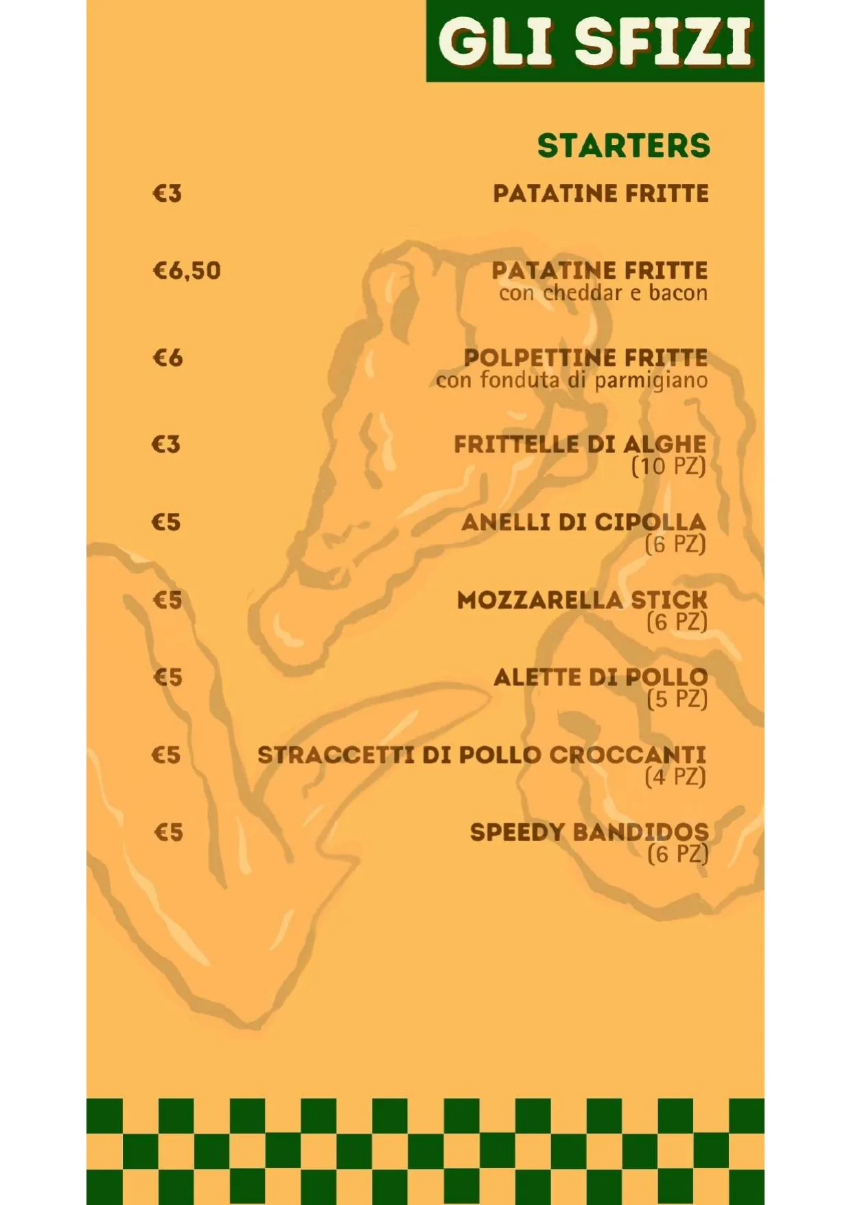 Menu pagina 3